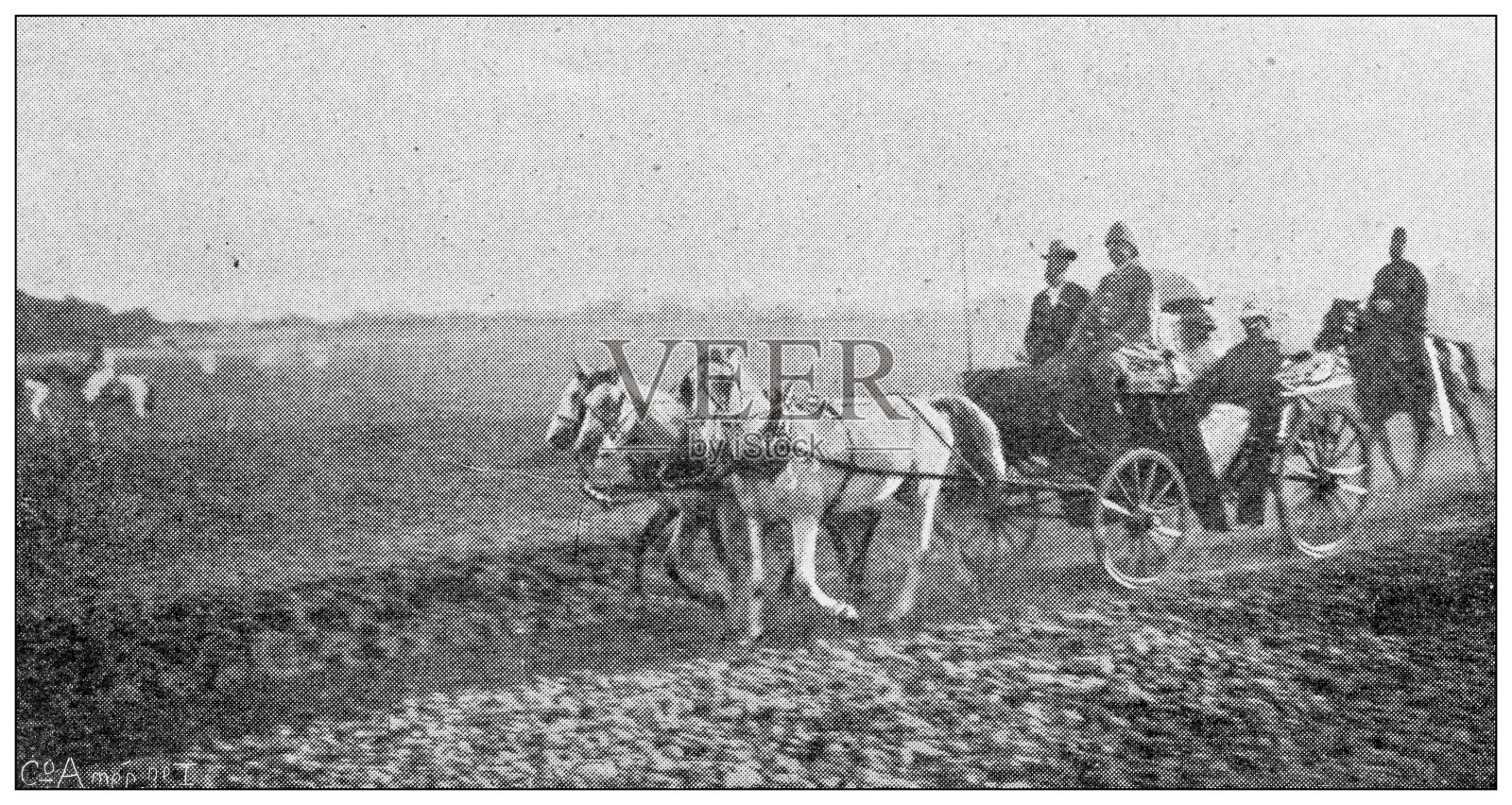 古代图像:威廉二世访问耶路撒冷圣地插画图片素材