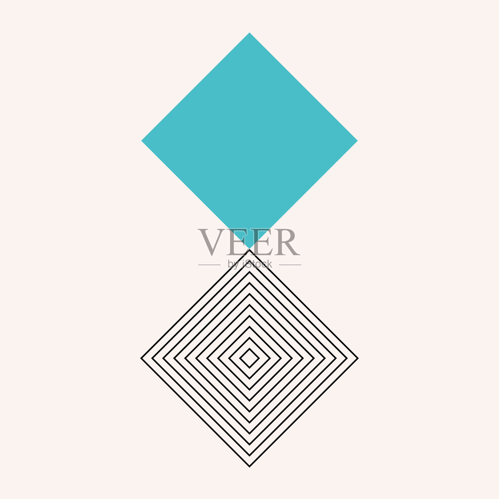 抽象剪影极简图形波西米亚轮廓装饰符号元素图标海报模板插画图片素材