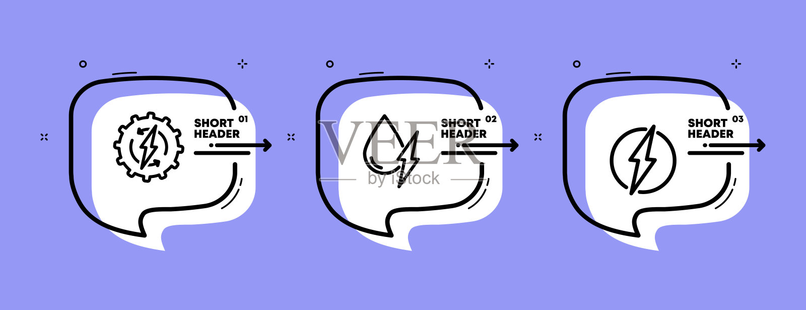 绿色能源设置图标。齿轮，水，水滴，闪电，回收，电，箭，生态。技术的概念。信息图表时间表与图标和3个步骤。矢量线图标的业务和广告插画图片素材