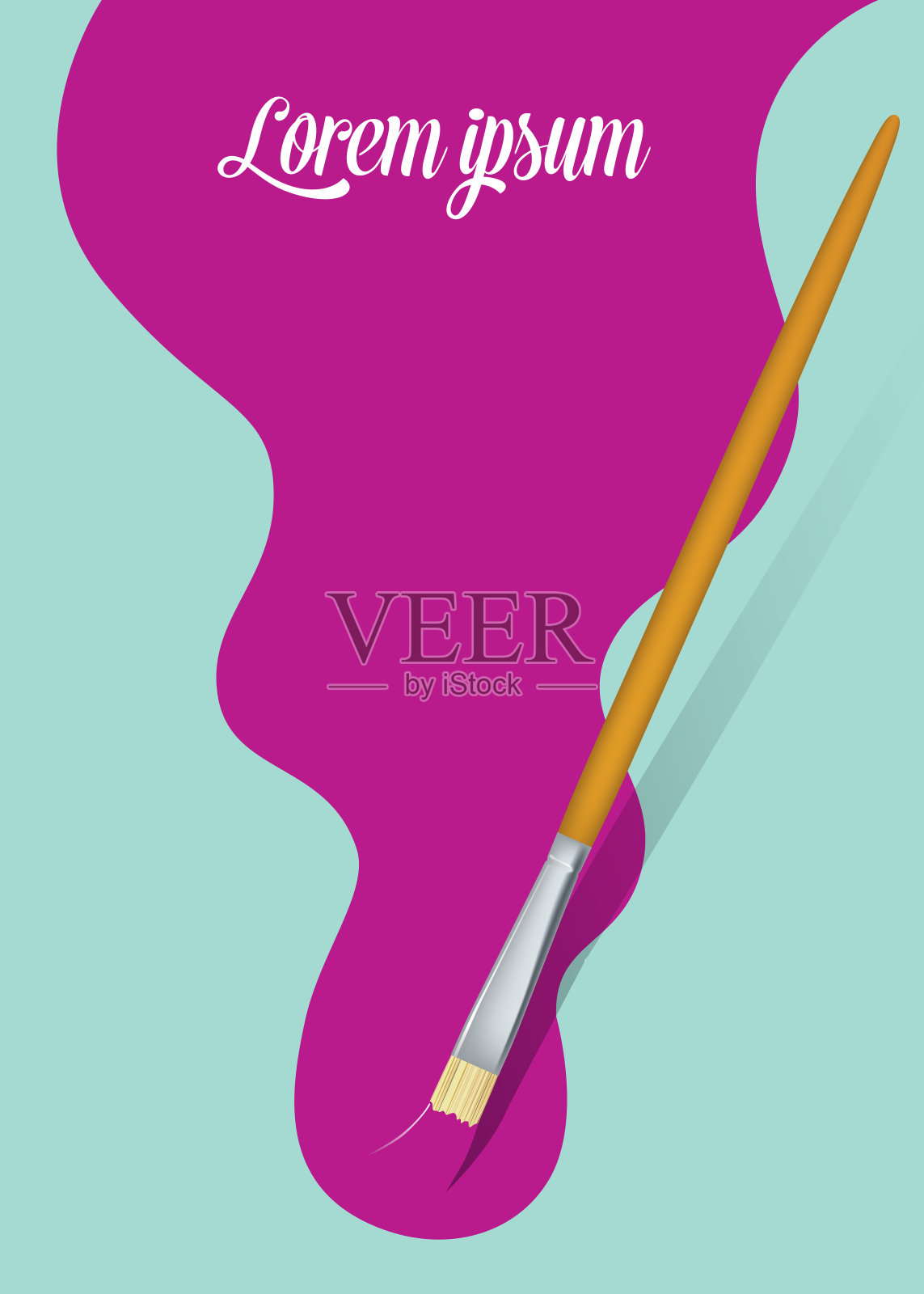 水墨画海报格式插画图片素材