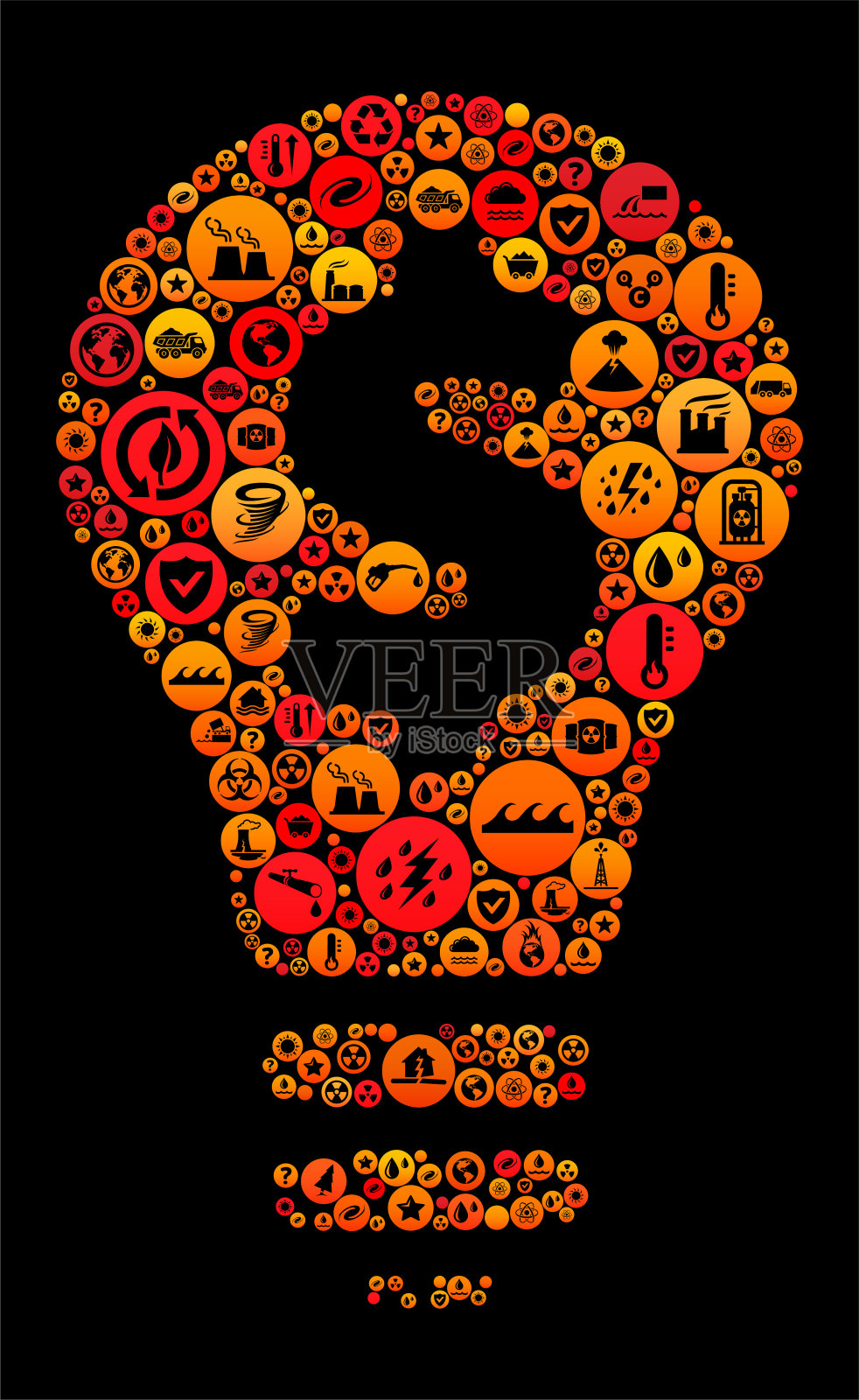 气候变化资金理念矢量图标图案插画图片素材