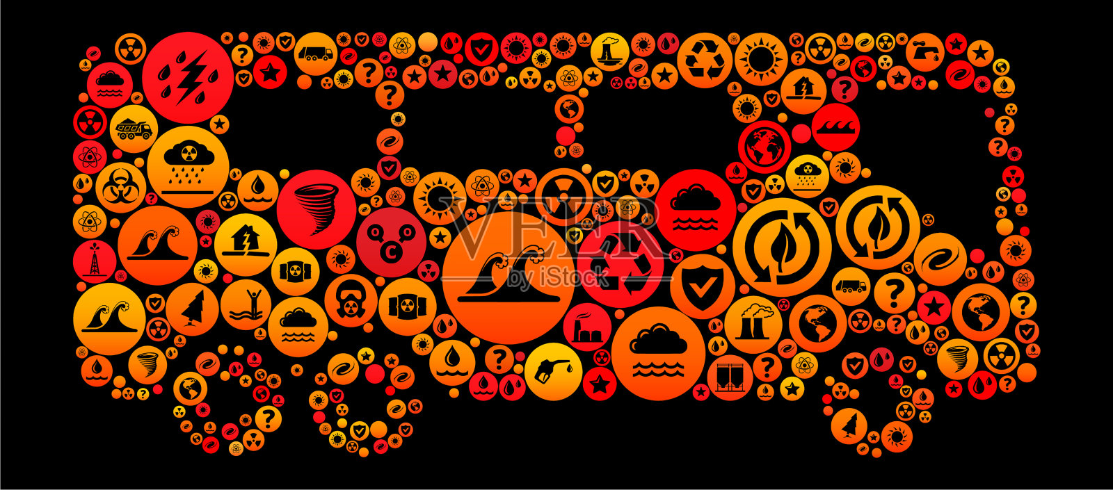 气候变化公共汽车矢量图标图案插画图片素材