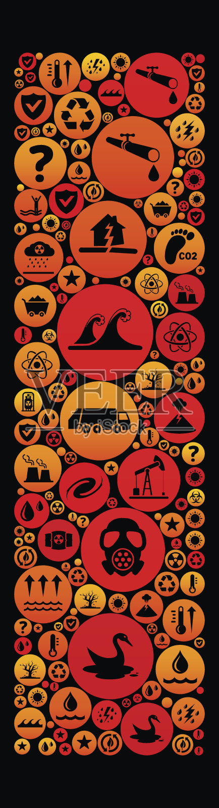 字母I气候变化图标图案插画图片素材