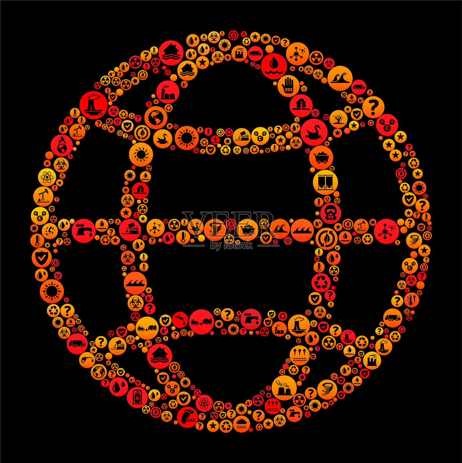 地球气候变化矢量图标图案插画图片素材