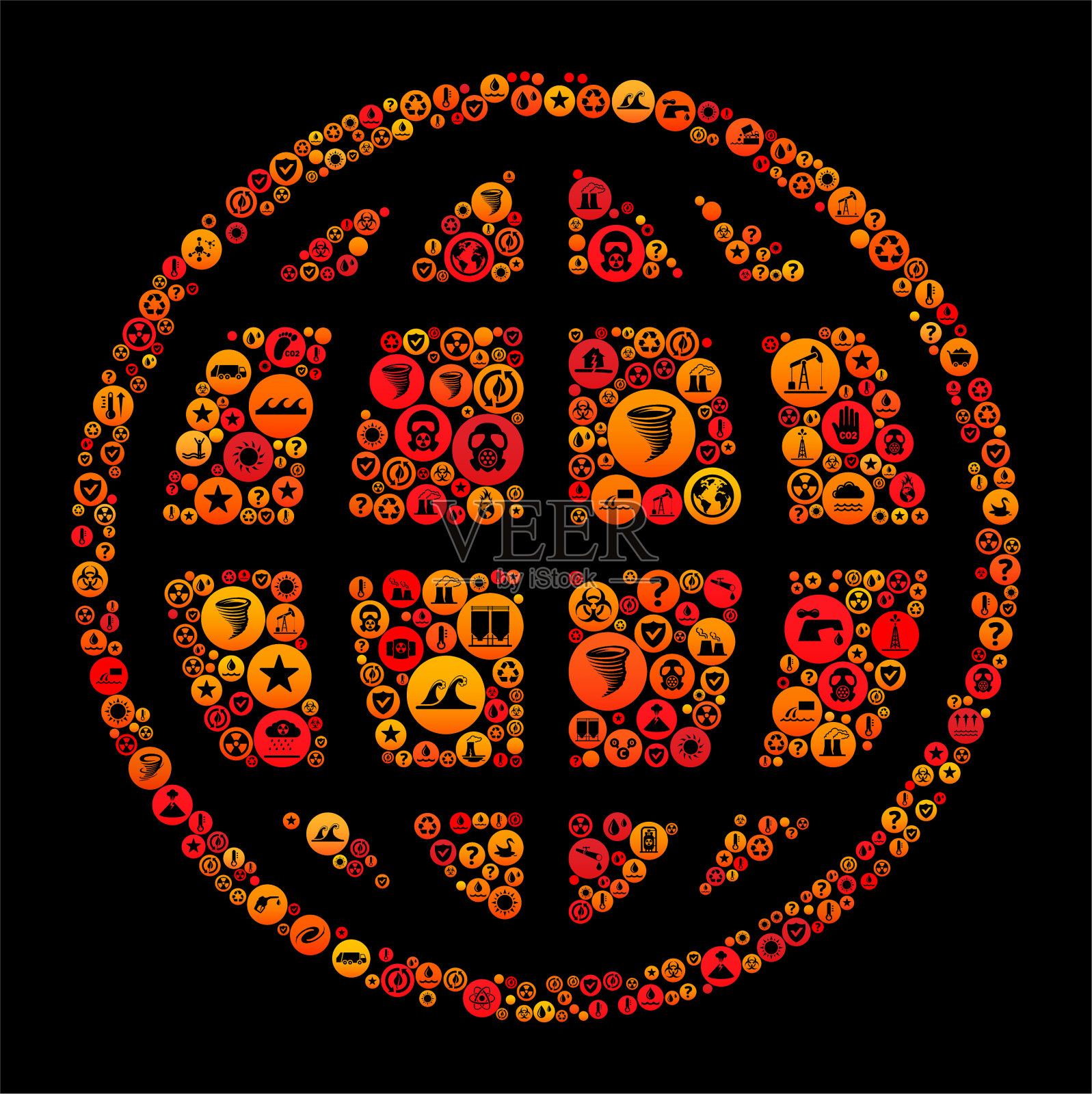 地球气候变化矢量图标图案插画图片素材