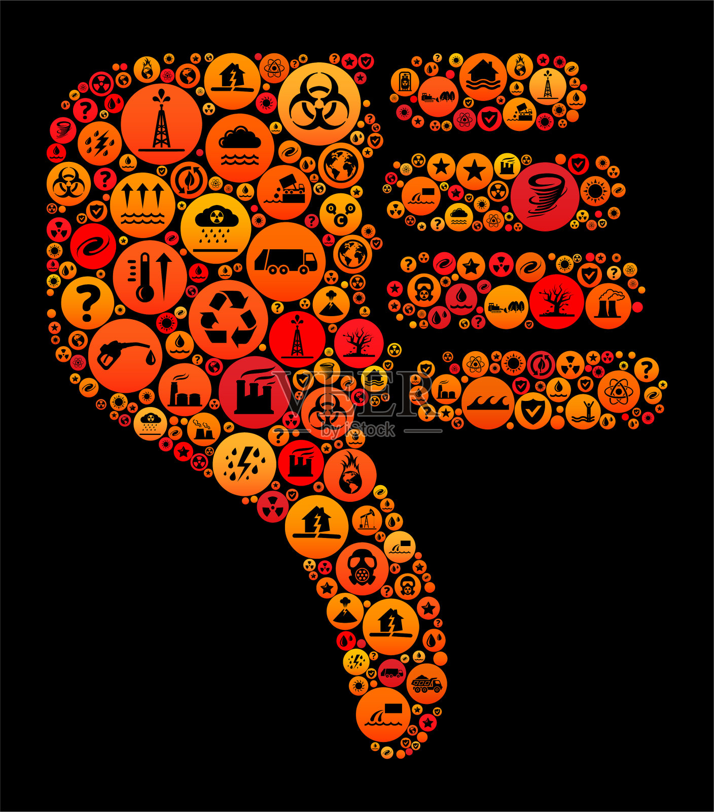 气候变化反对矢量图标图案插画图片素材