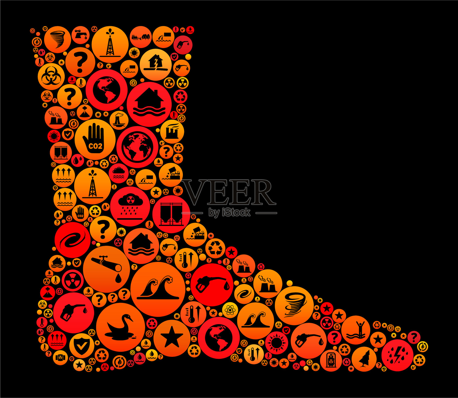 腿部气候变化矢量图标图案插画图片素材