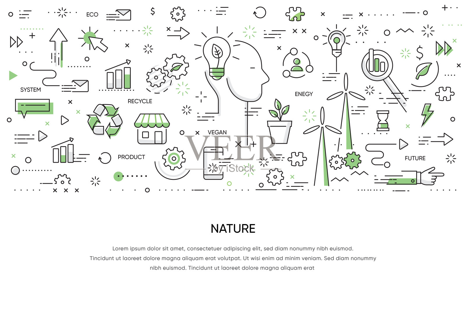 涂鸦工作概念插画图片素材