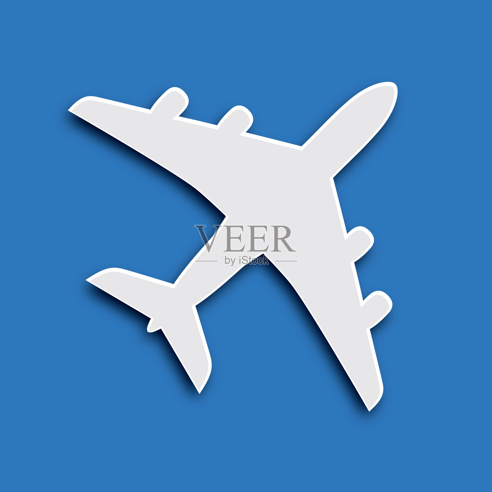 平面纸飞机图标插画图片素材