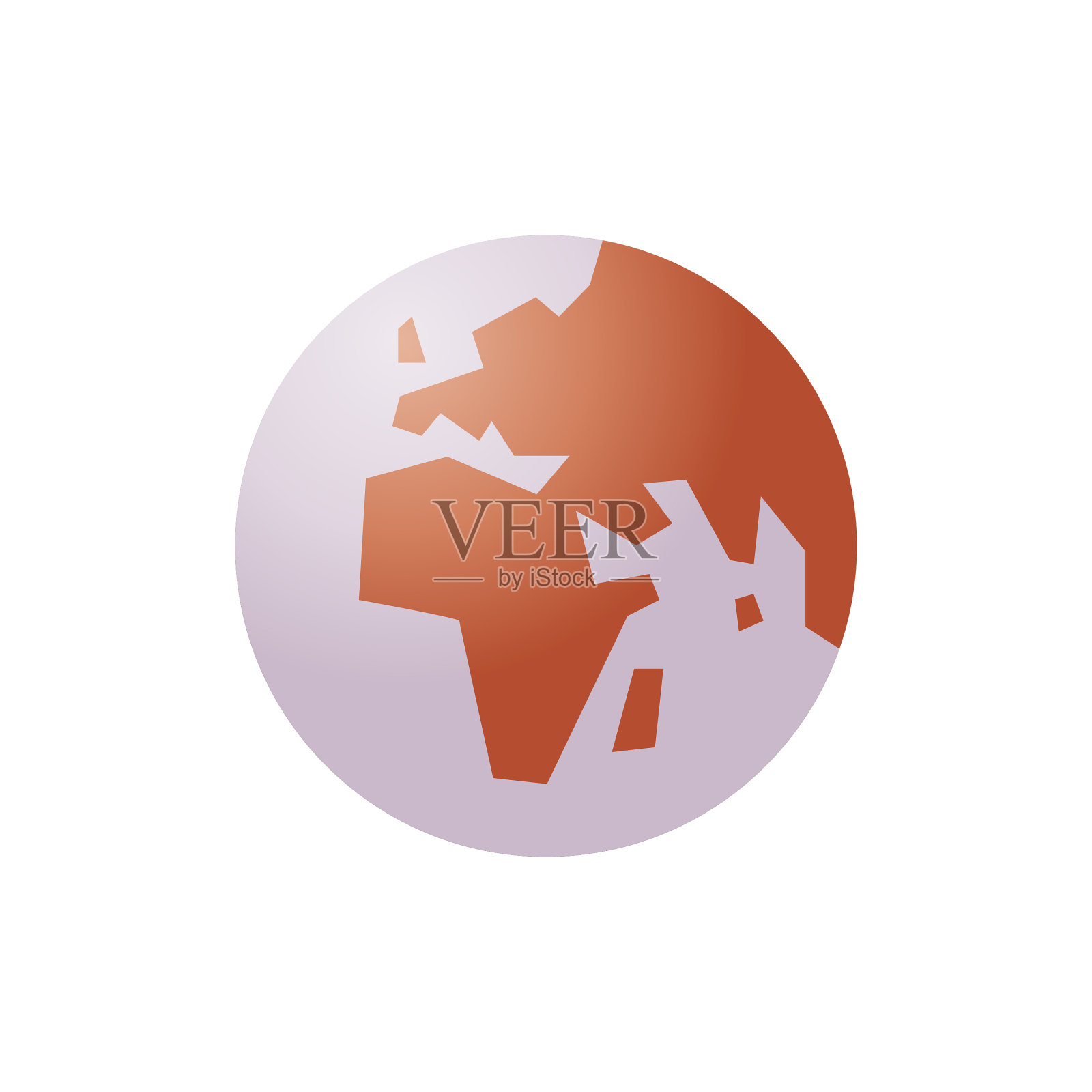 地球平面颜色插画图片素材