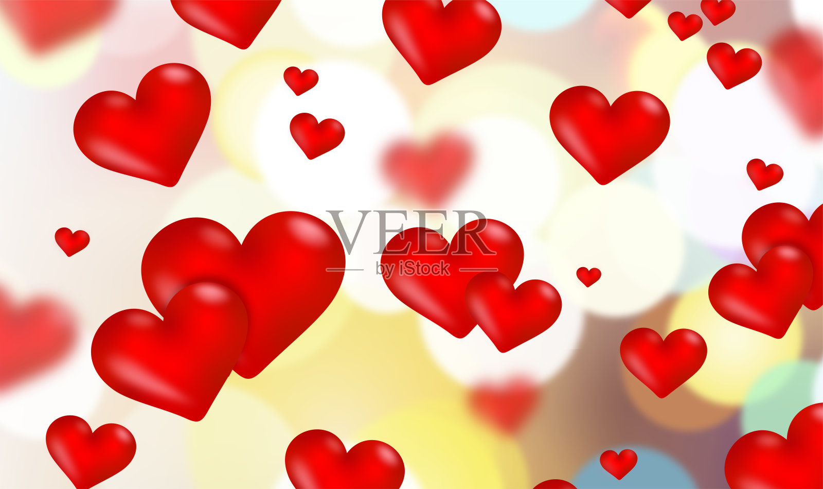 心的背景插画图片素材