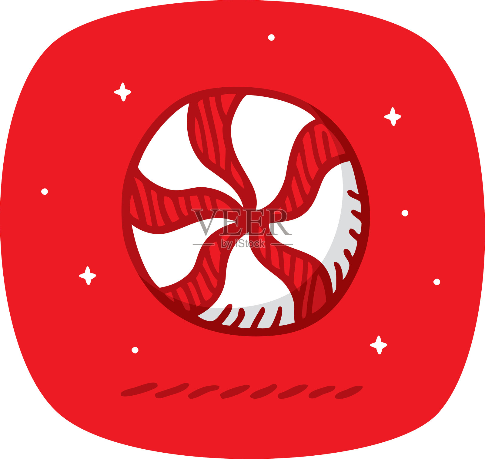 薄荷涂鸦插画图片素材