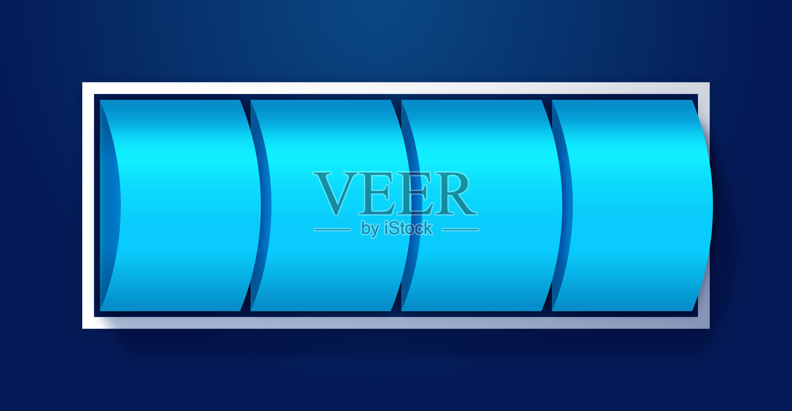 蓝色旋转里程表风格设计插画图片素材