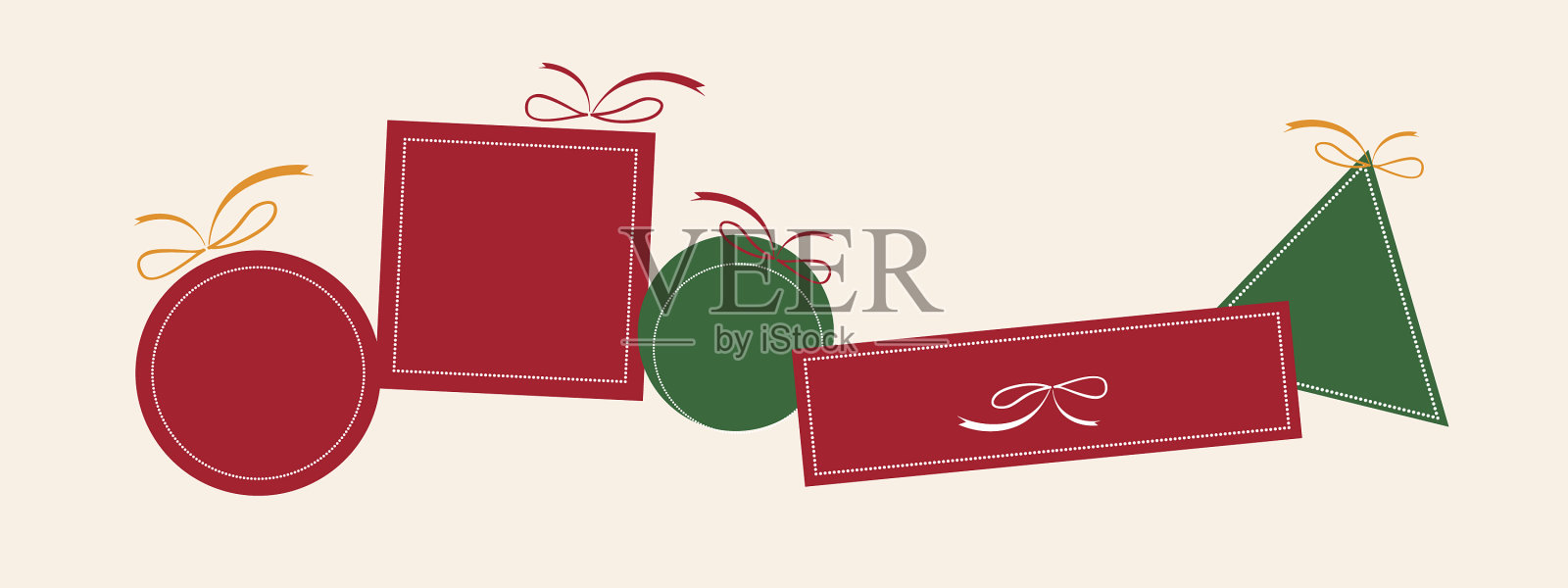 圣诞新年特卖标签插画图片素材