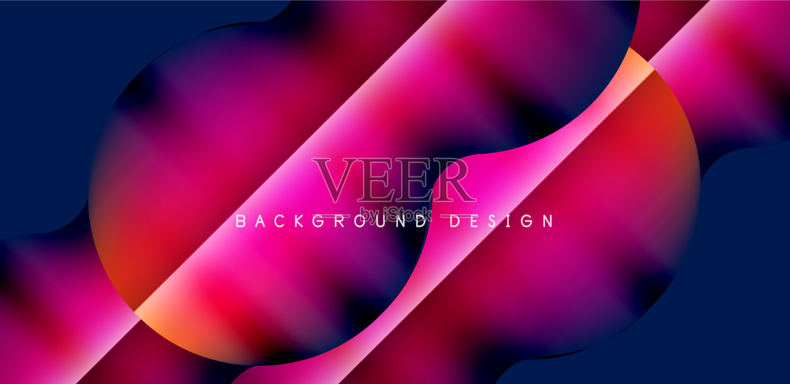 彩色泡沫抽象背景与阴影插画图片素材