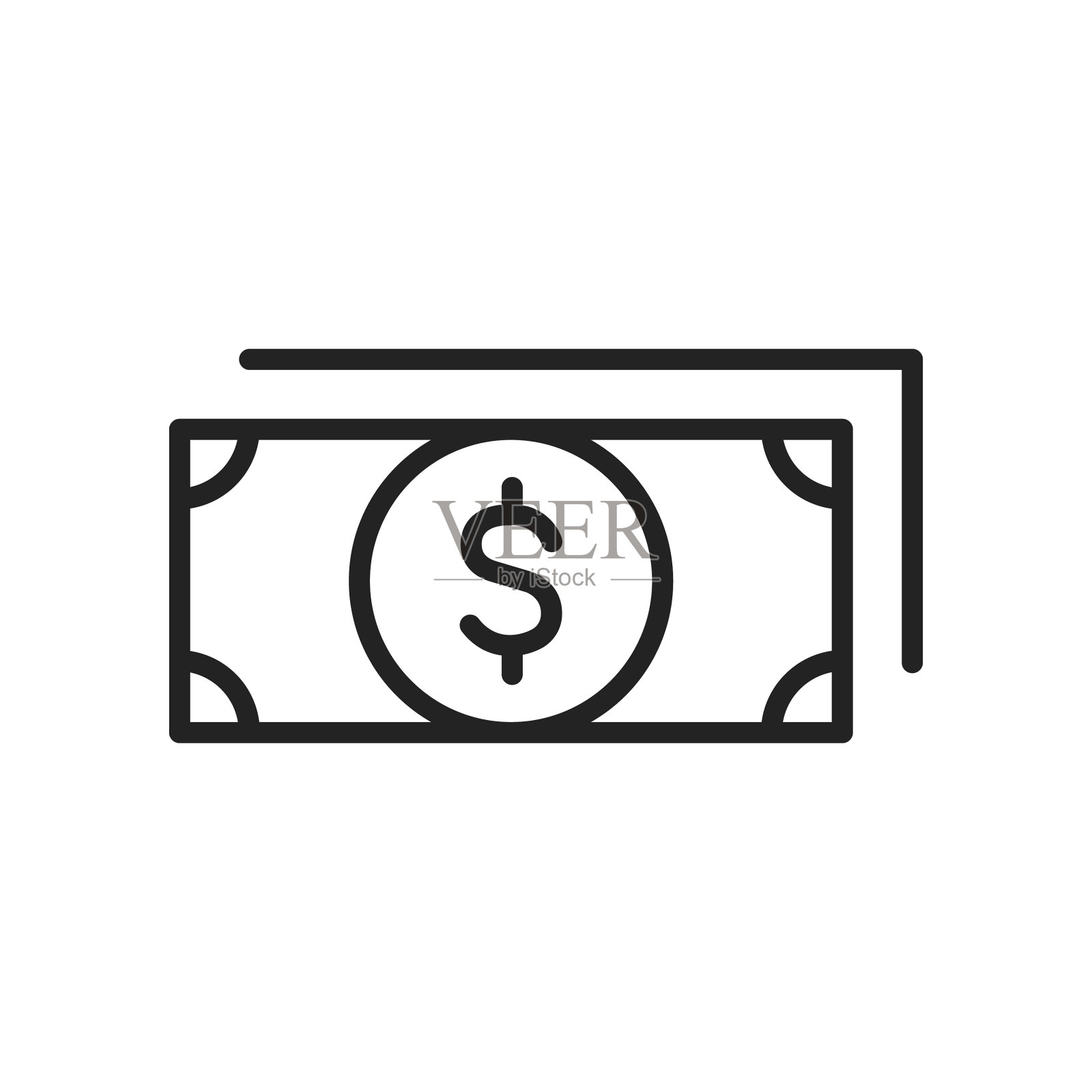 旅行图标在线条风格运输行李食品插画图片素材