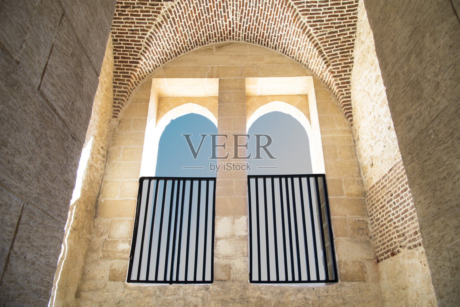 埃及亚历山大盖贝伊城堡内部照片摄影图片