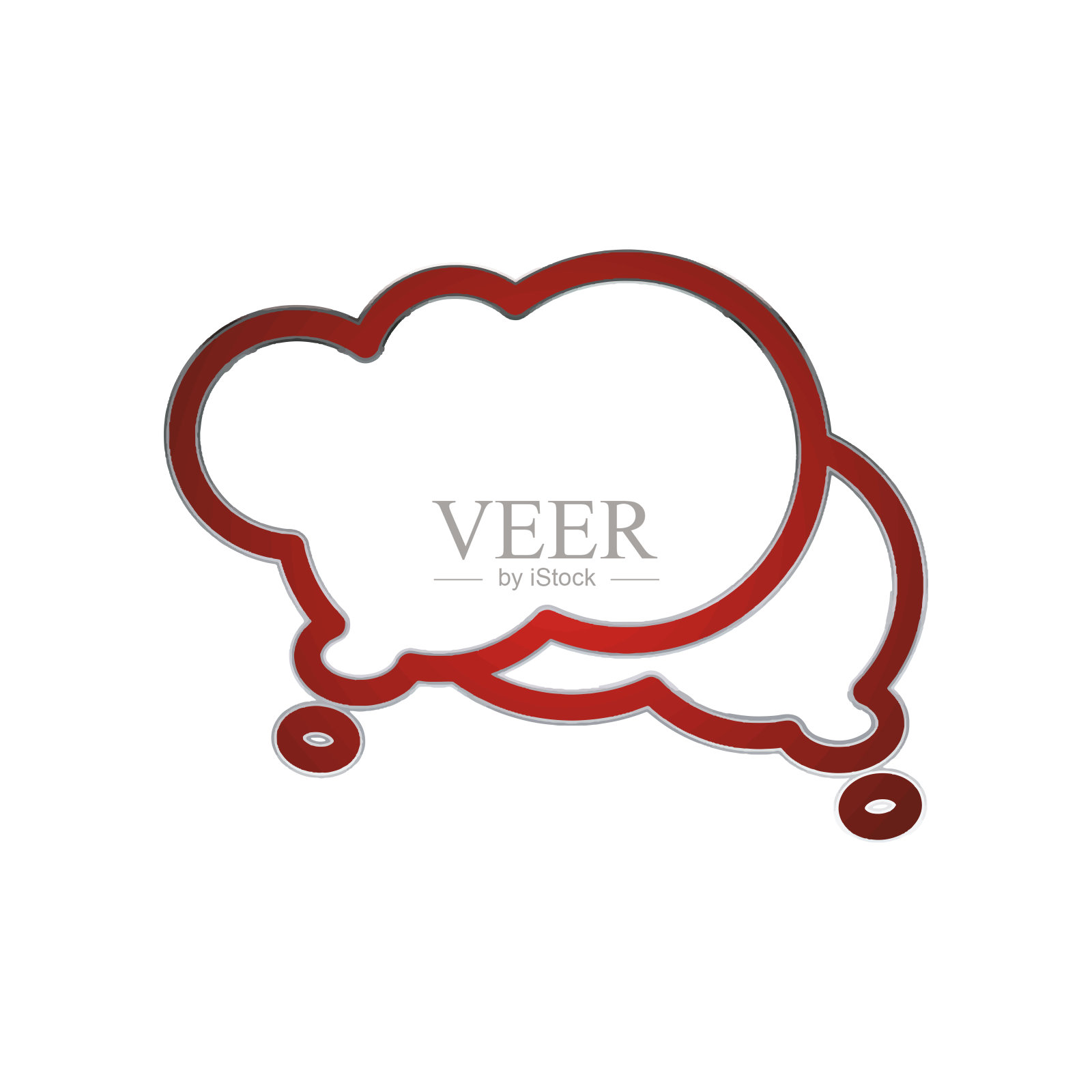 气泡语音图标插画图片素材