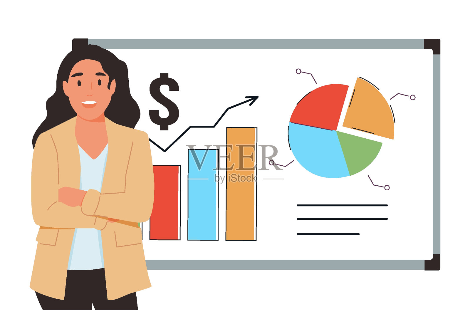 IT公司业务分析抽象概念矢量图。收集信息，会见利益相关者。插画图片素材