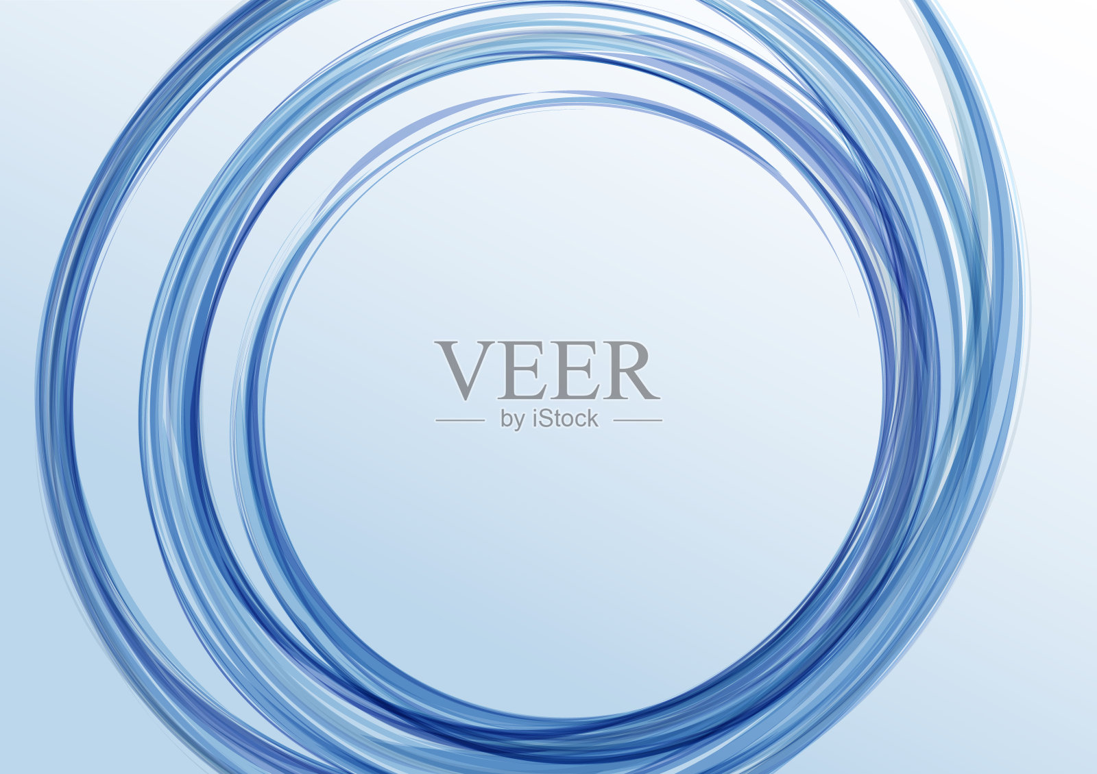 随机旋转的蓝色波浪背景插画图片素材