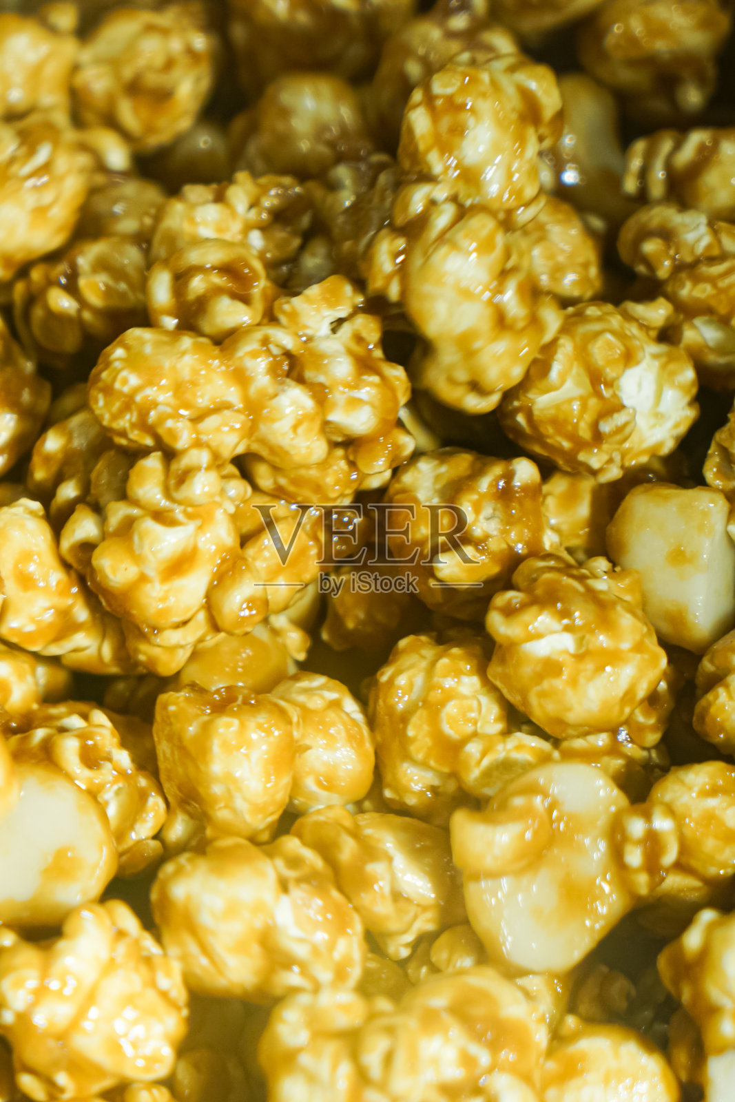 金黄焦糖爆米花照片摄影图片