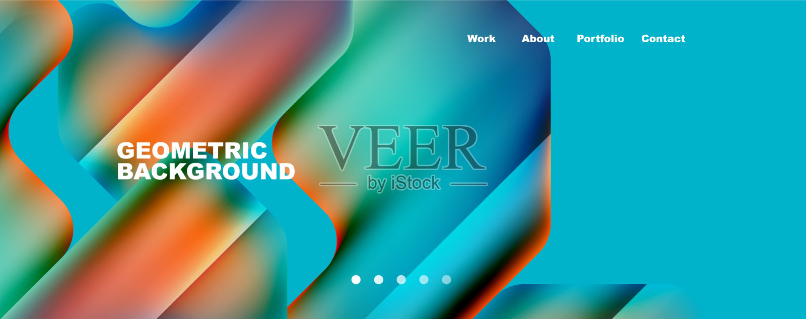 构成新潮的极简几何插画图片素材