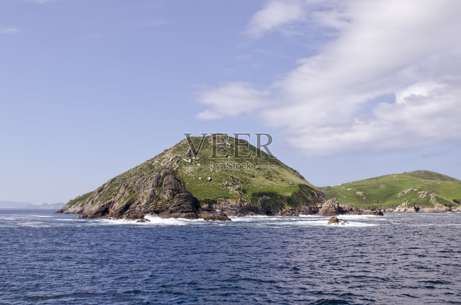 西班牙加利西亚昂斯岛照片摄影图片
