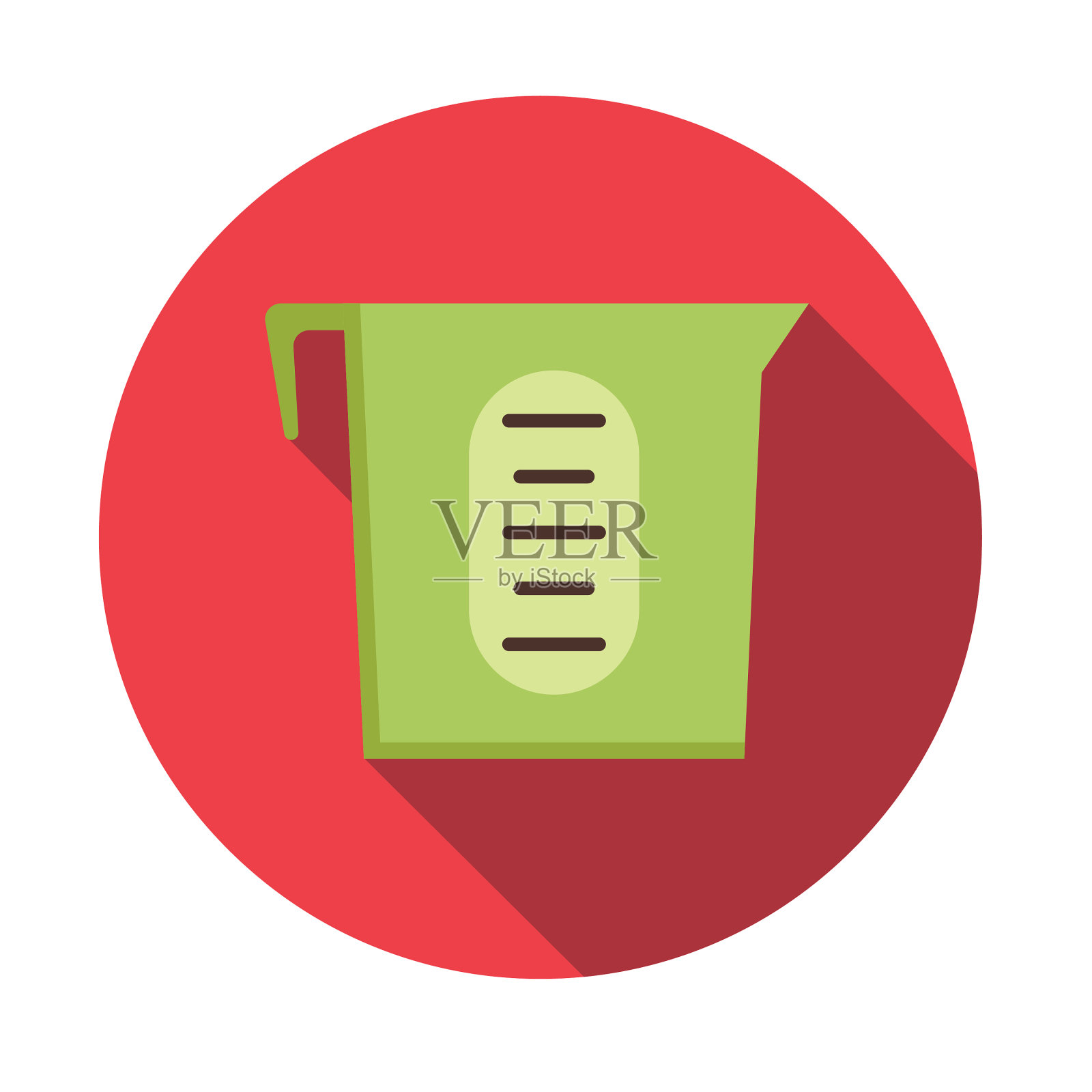 测量杯平面设计厨房图标插画图片素材