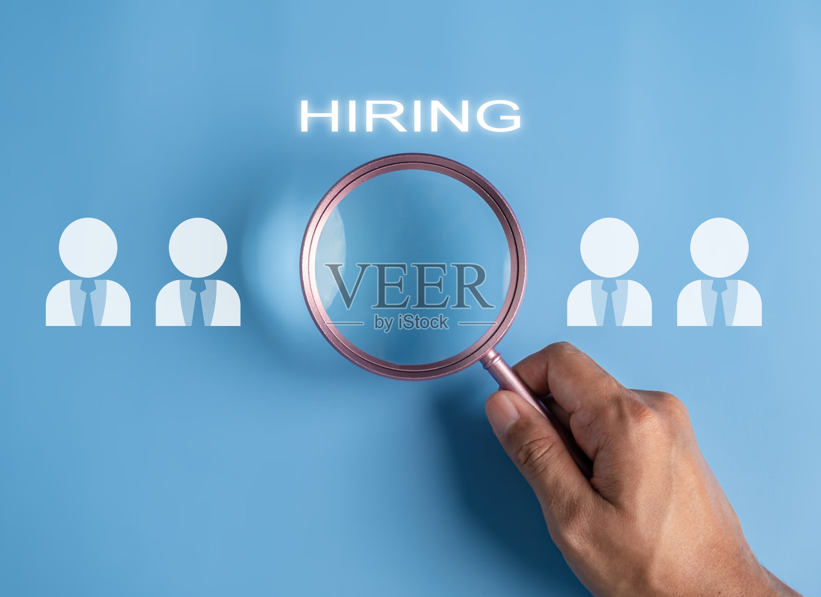 人力资源管理与招聘理念。找到团队。寻找做生意的人。照片摄影图片