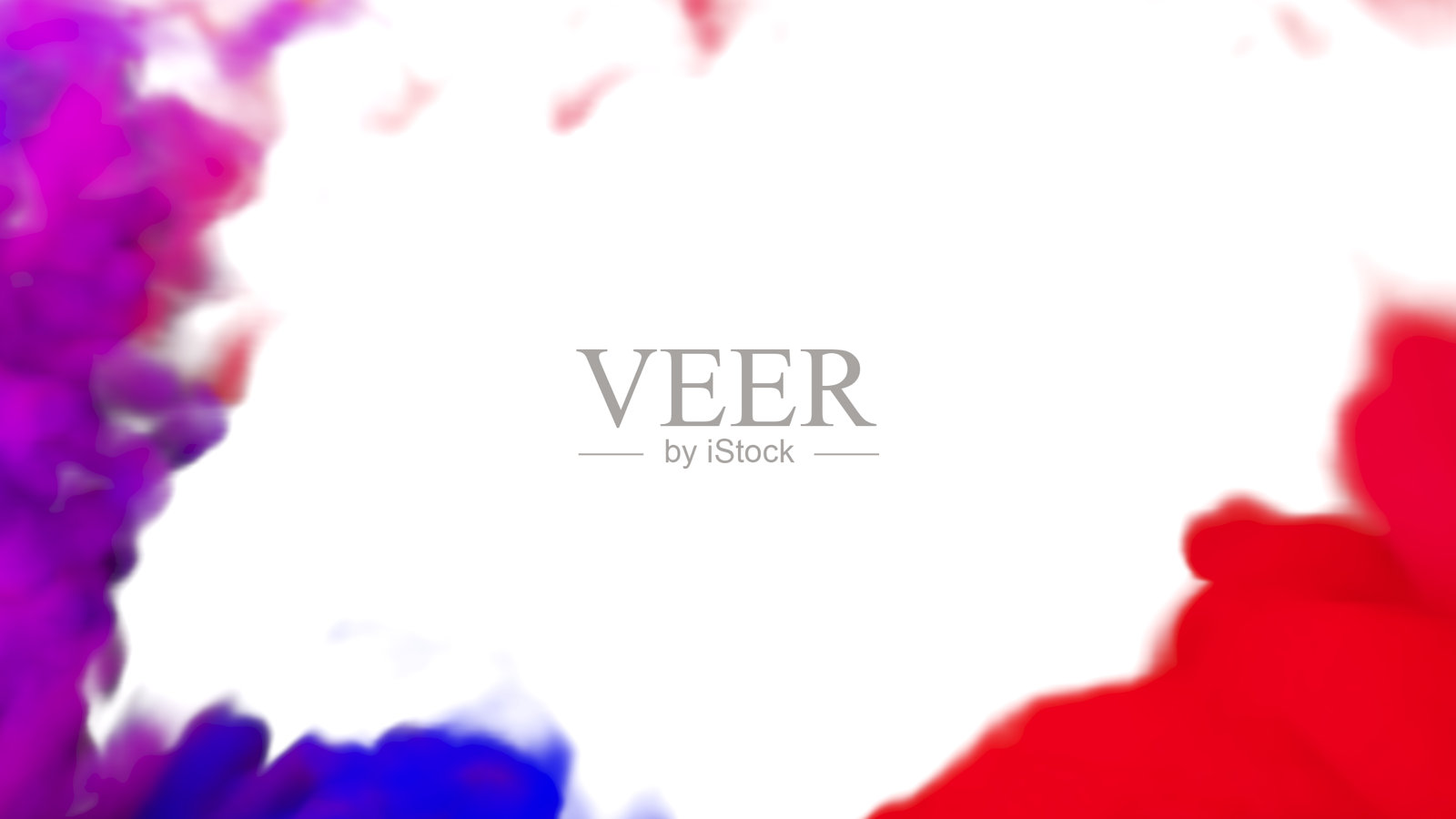 在白色的背景上抽象出五彩的烟雾。，烟雾在空气中的运动，3d渲染。照片摄影图片