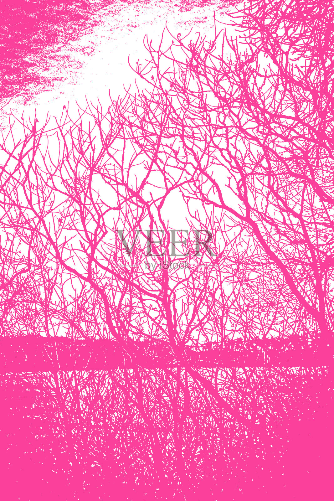 草原漆树背景。采用生长状况插画图片素材