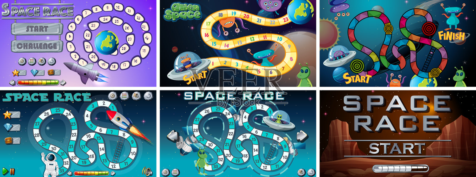 设置空间游戏插画图片素材