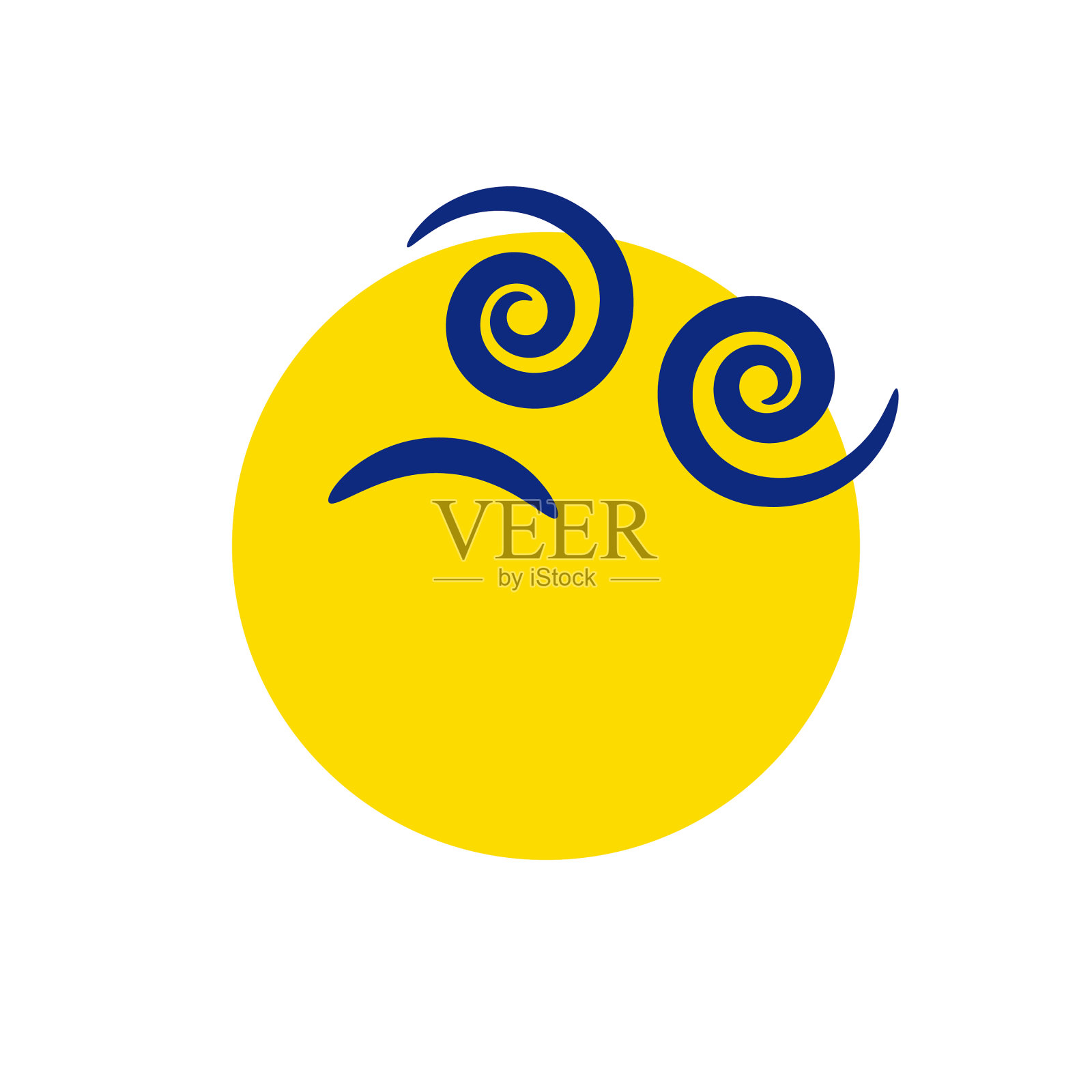 表情符号螺旋的眼睛插画图片素材