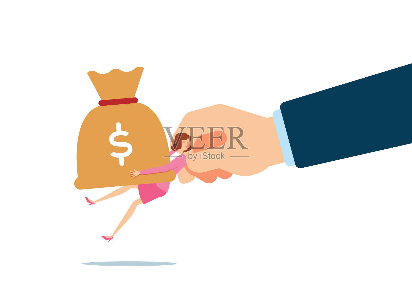 伙伴关系插画图片素材