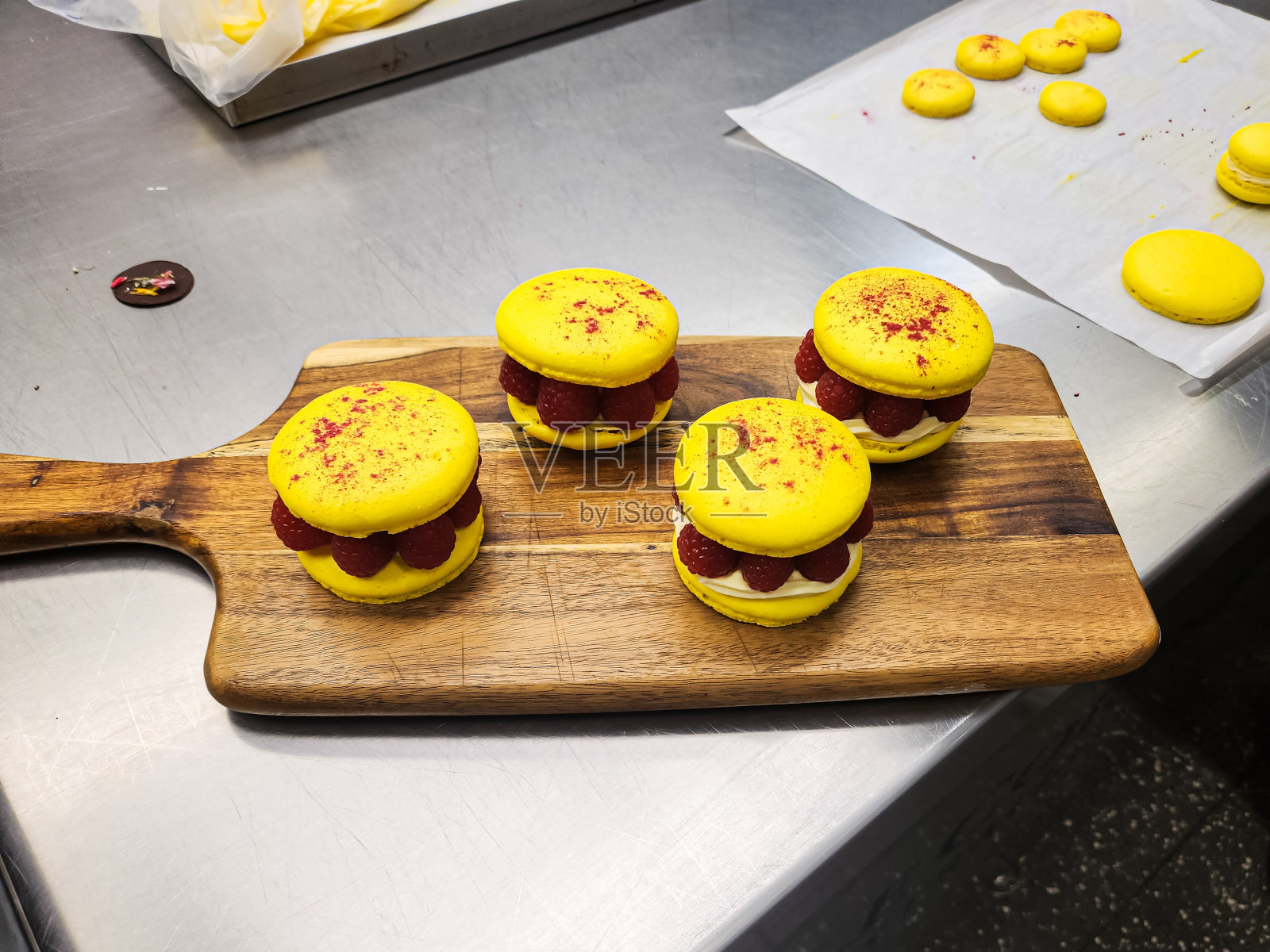 蛋白杏仁饼干照片摄影图片