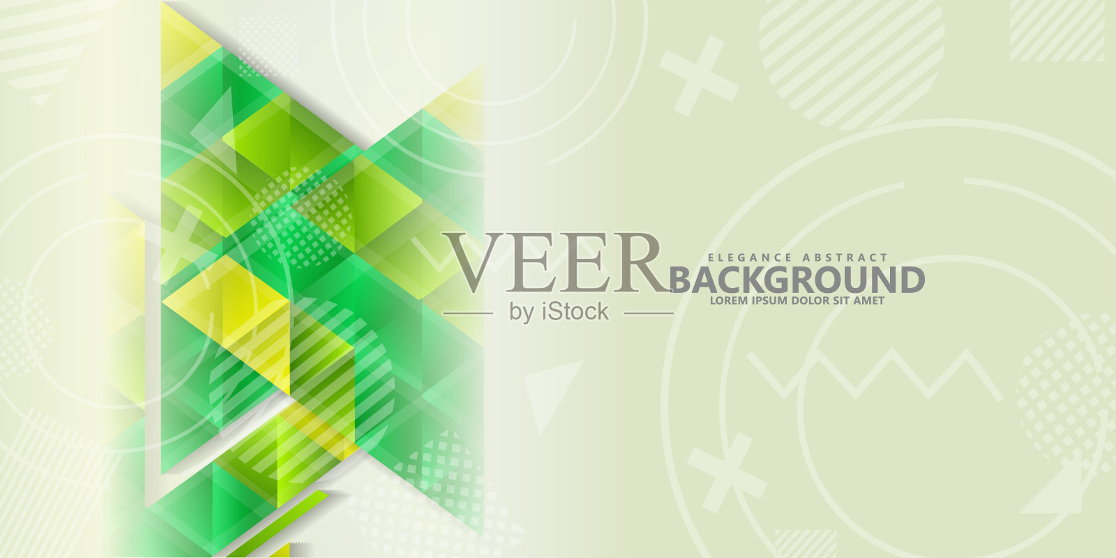 现代抽象三角形背景与时尚装饰的组合。矢量图插画图片素材