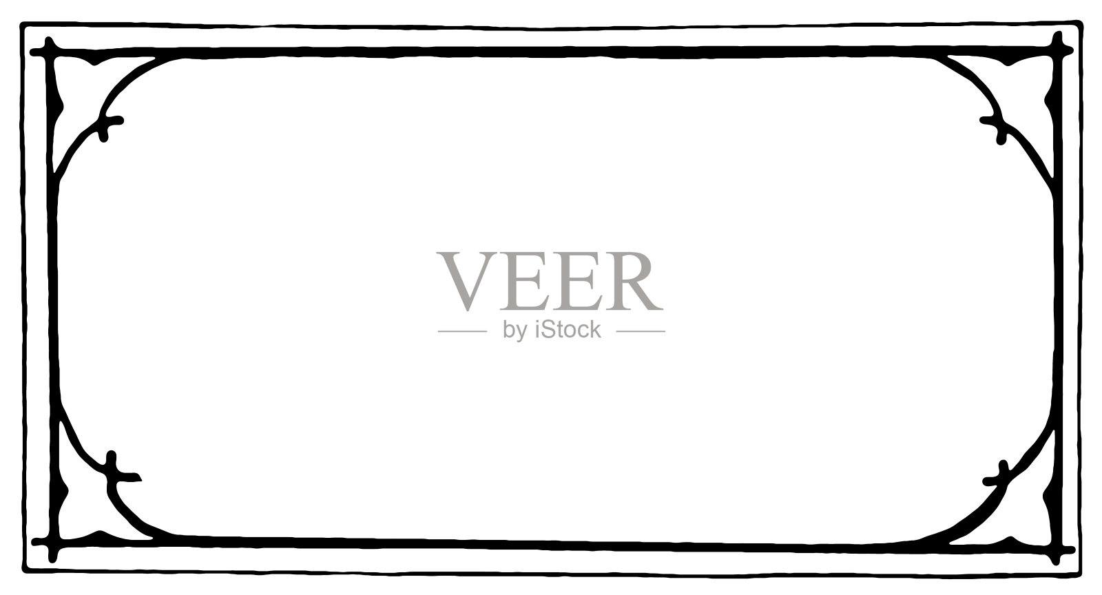 复古页装饰与复制空间插画图片素材