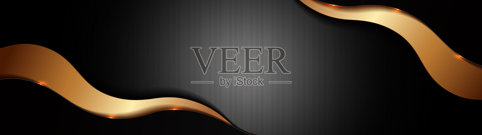 金黑色曲线背景13插画图片素材