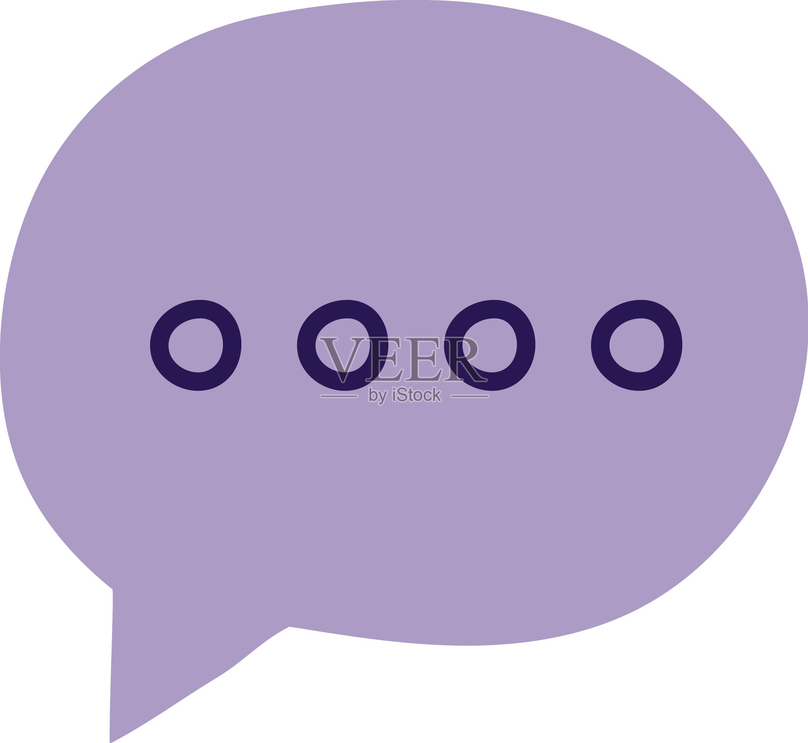 文本紫色泡沫插画图片素材