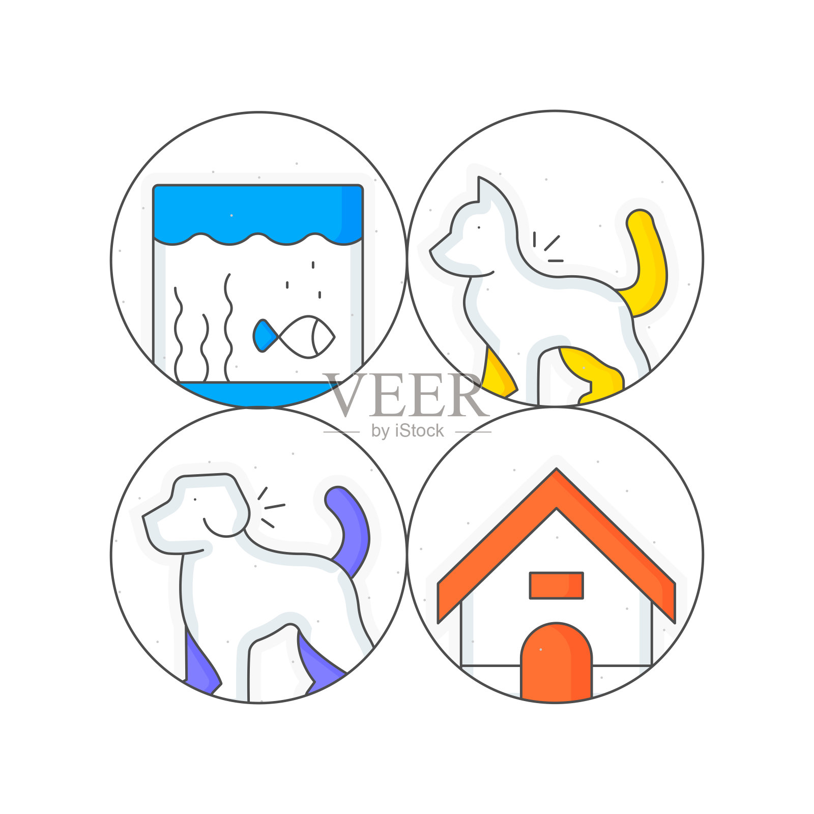 宠物图标插画图片素材