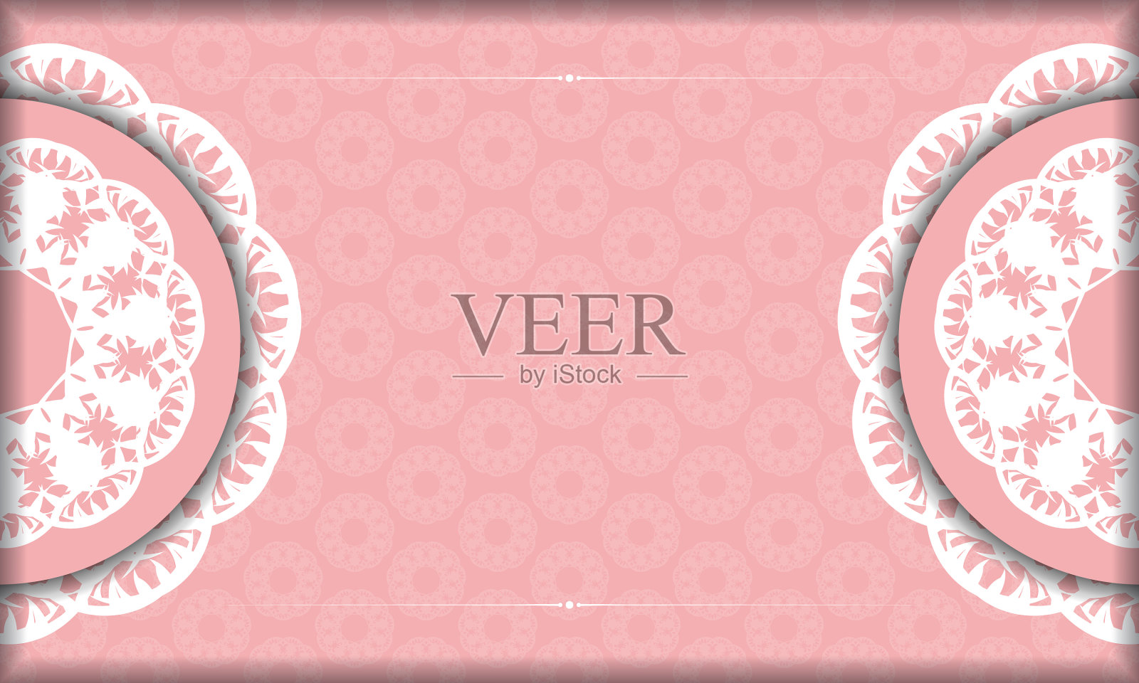 粉红色旗帜模板与印度白色插画图片素材