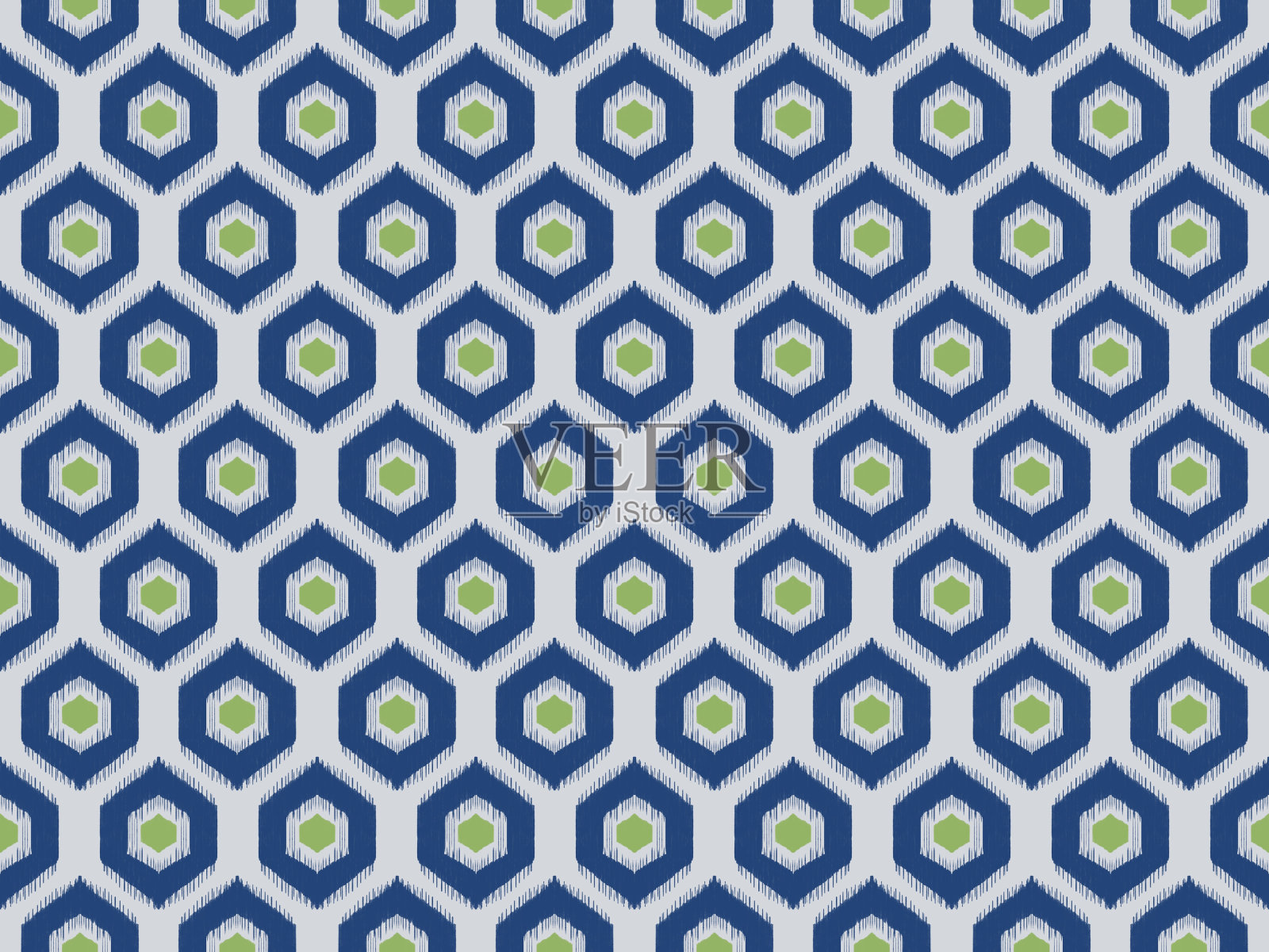 美丽的伊卡特艺术。部落、民间刺绣、抽象艺术中的民族无缝图案。插画图片素材