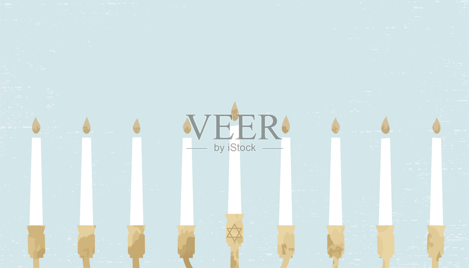 烛台行插画图片素材