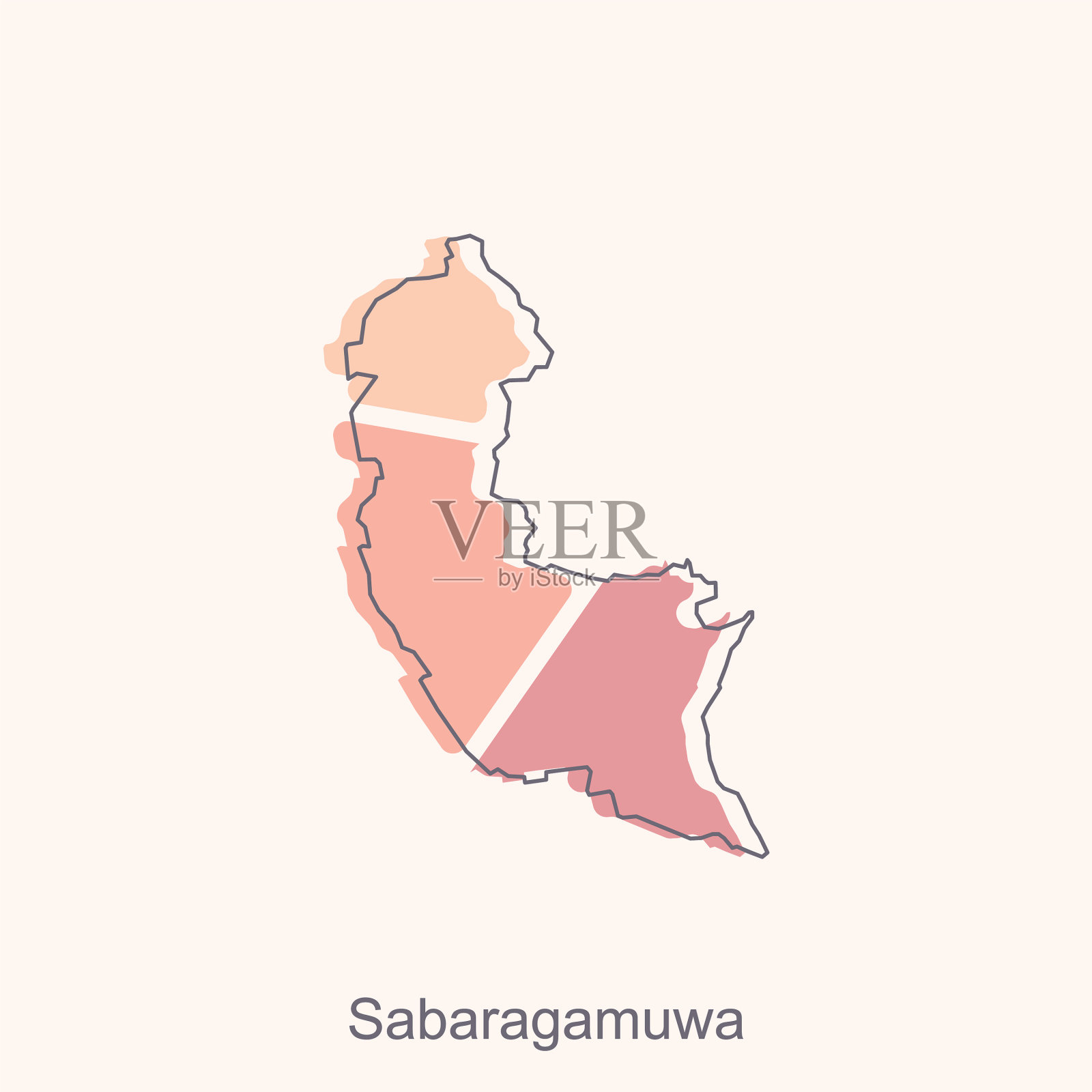 sabaragamuwa几何文件地图插画图片素材