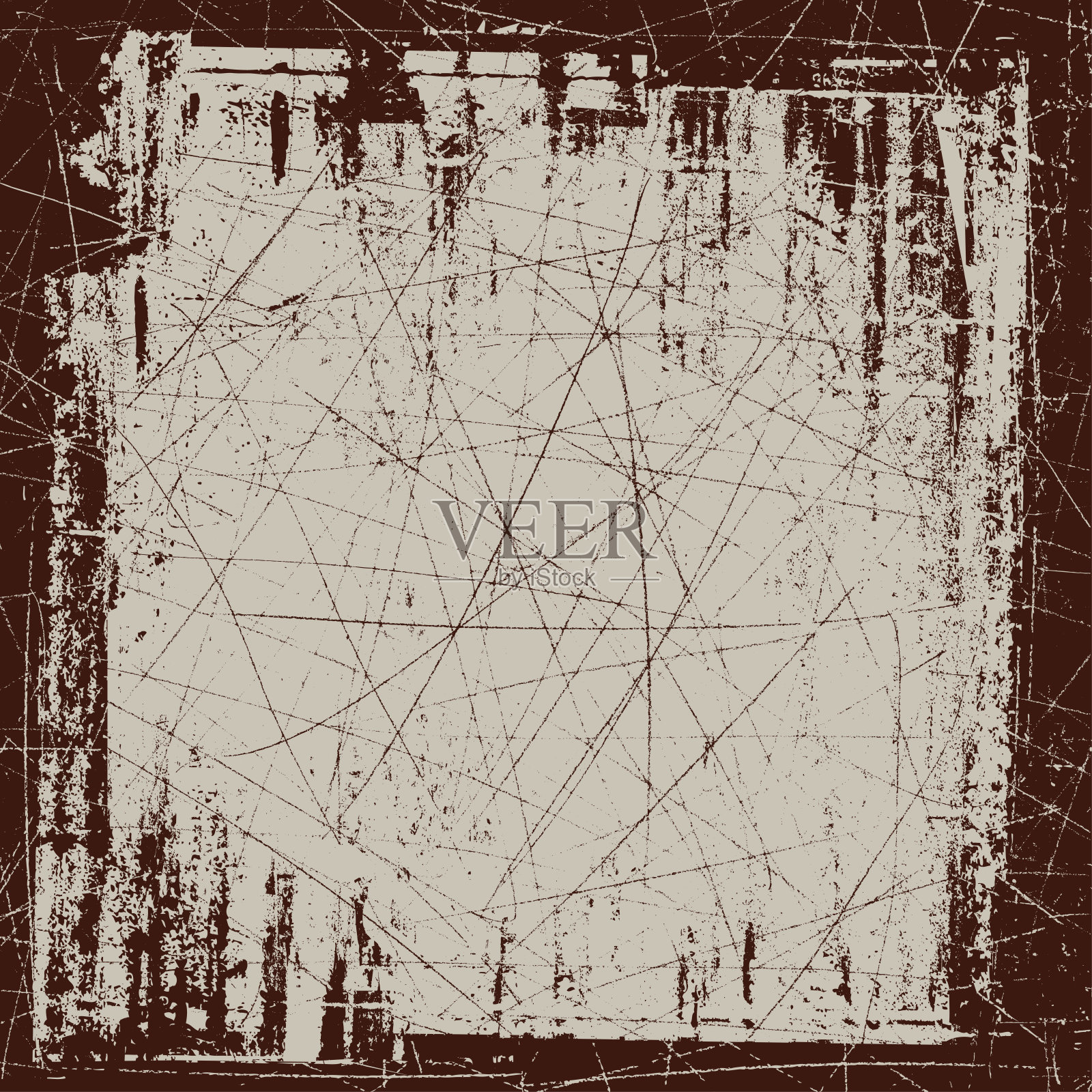 垃圾画框和痛苦的背景插画图片素材