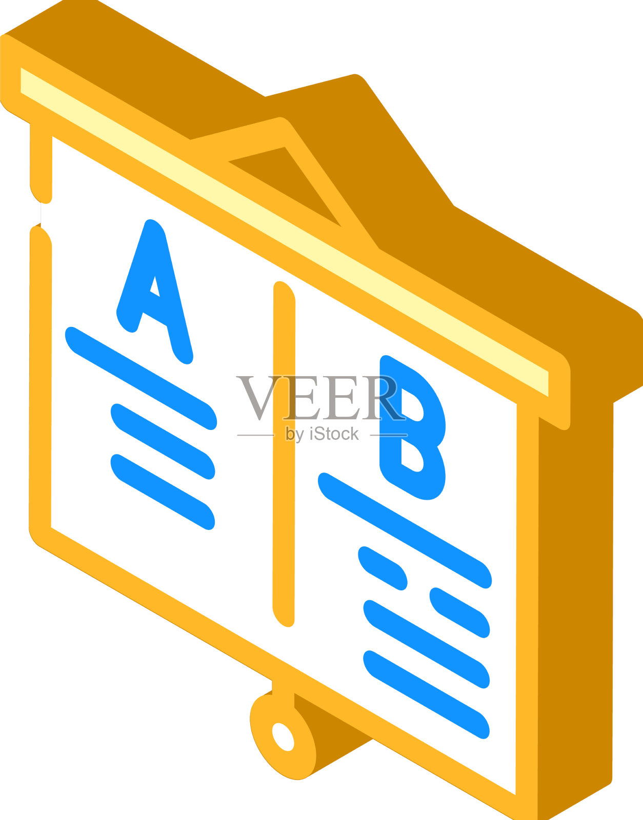 表示业务智能等距图标图标素材