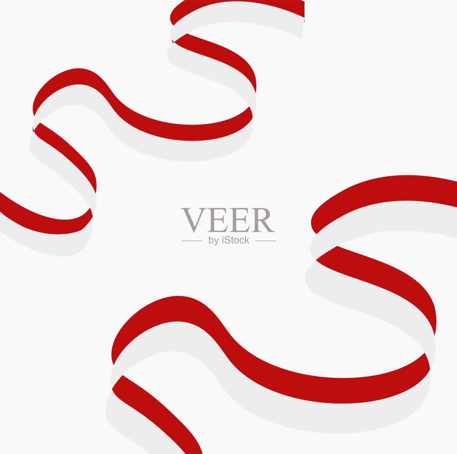 用于海报设计的印尼国旗插画图片素材