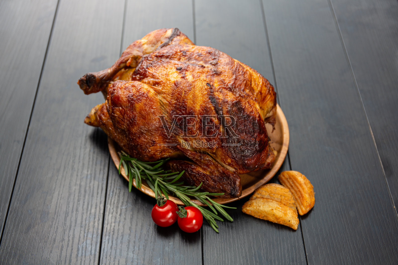 烤鸡照片摄影图片