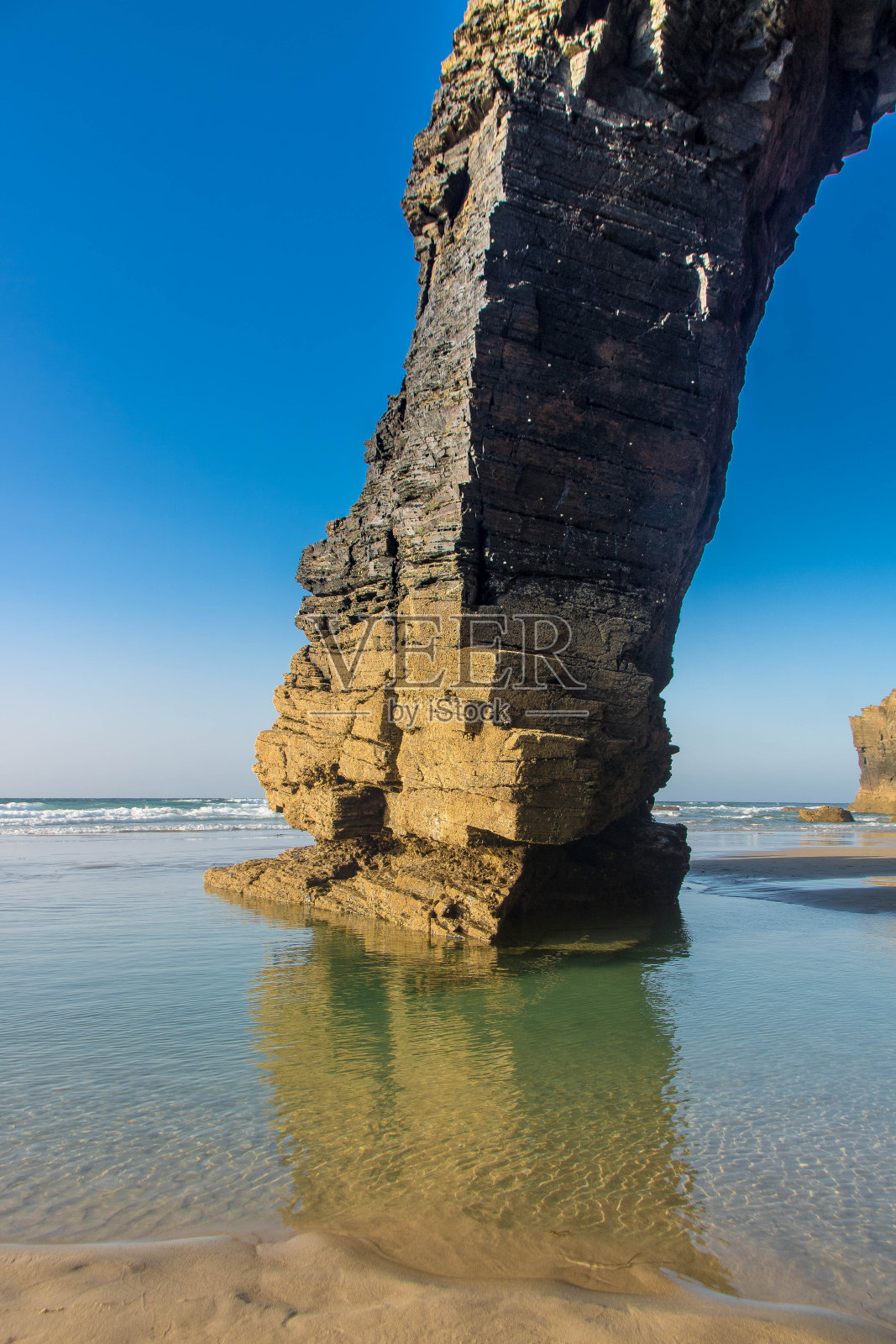 西班牙加利西亚大教堂海滩照片摄影图片
