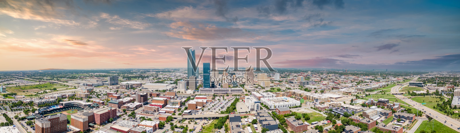 航拍无人机照片俄克拉荷马城OK美国照片摄影图片